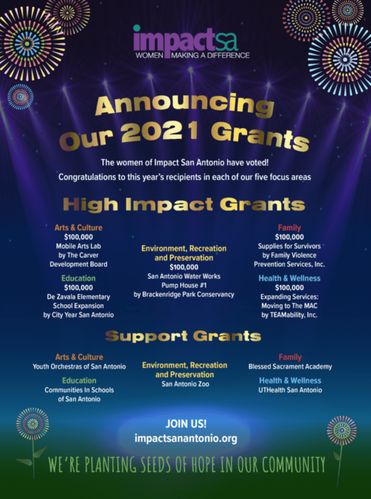 2021 Grant Award Night - Impact San Antonio
