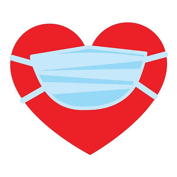 Heart with Mask
